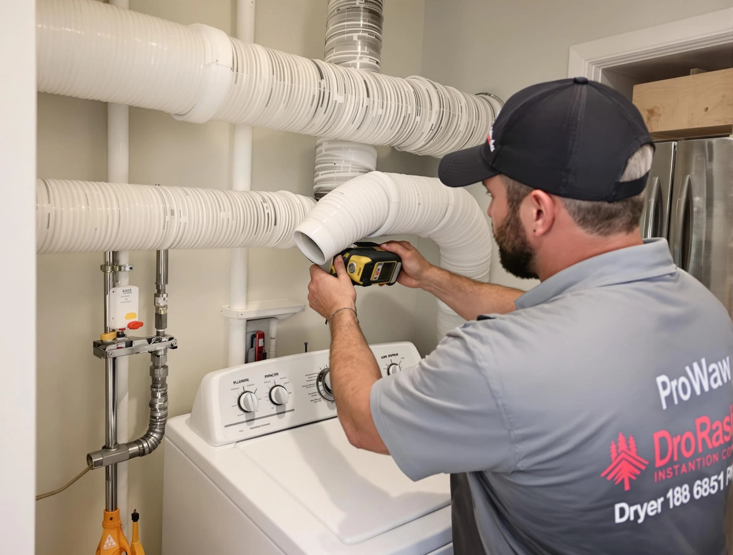 Professional dryer vent hose installation by McKeesport Dryer Vent Cleaning in McKeesport