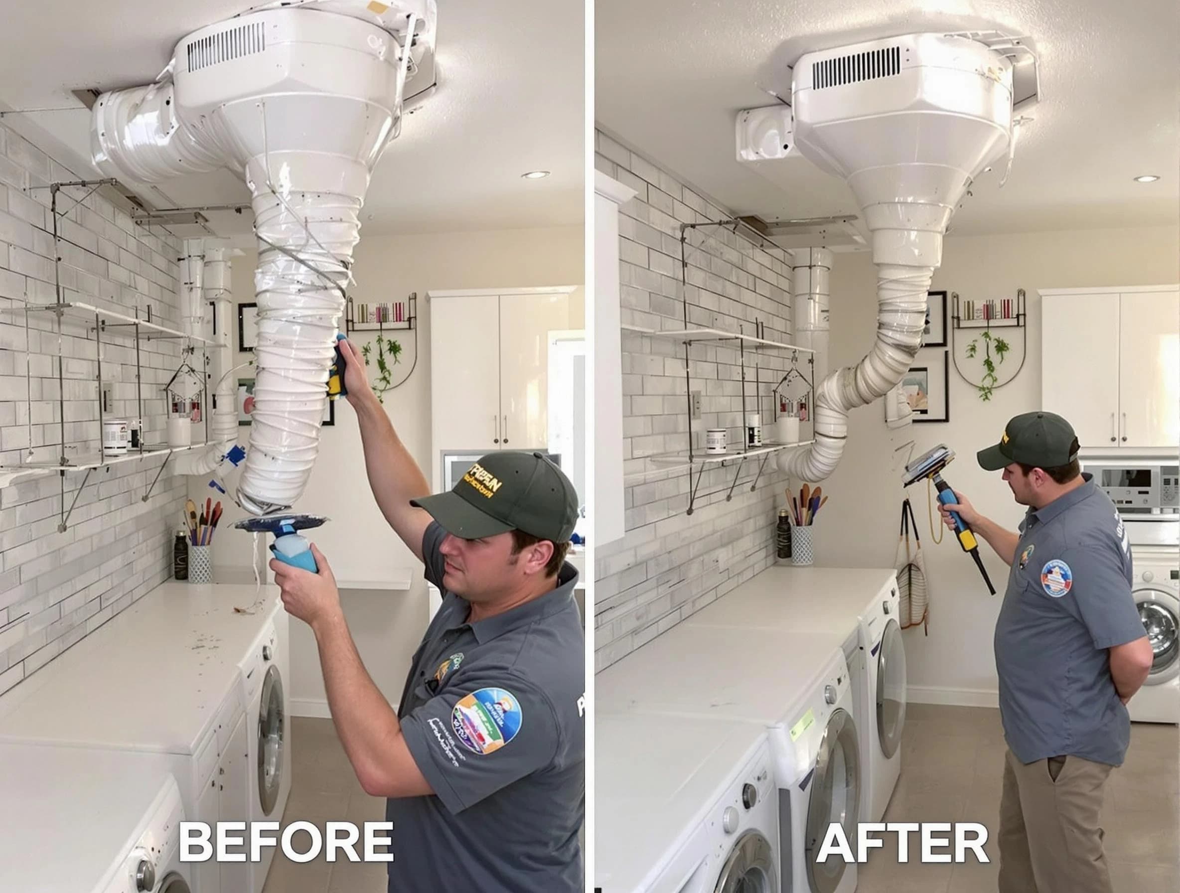 Professional dryer exhaust vent cleaning by McKeesport Dryer Vent Cleaning in McKeesport