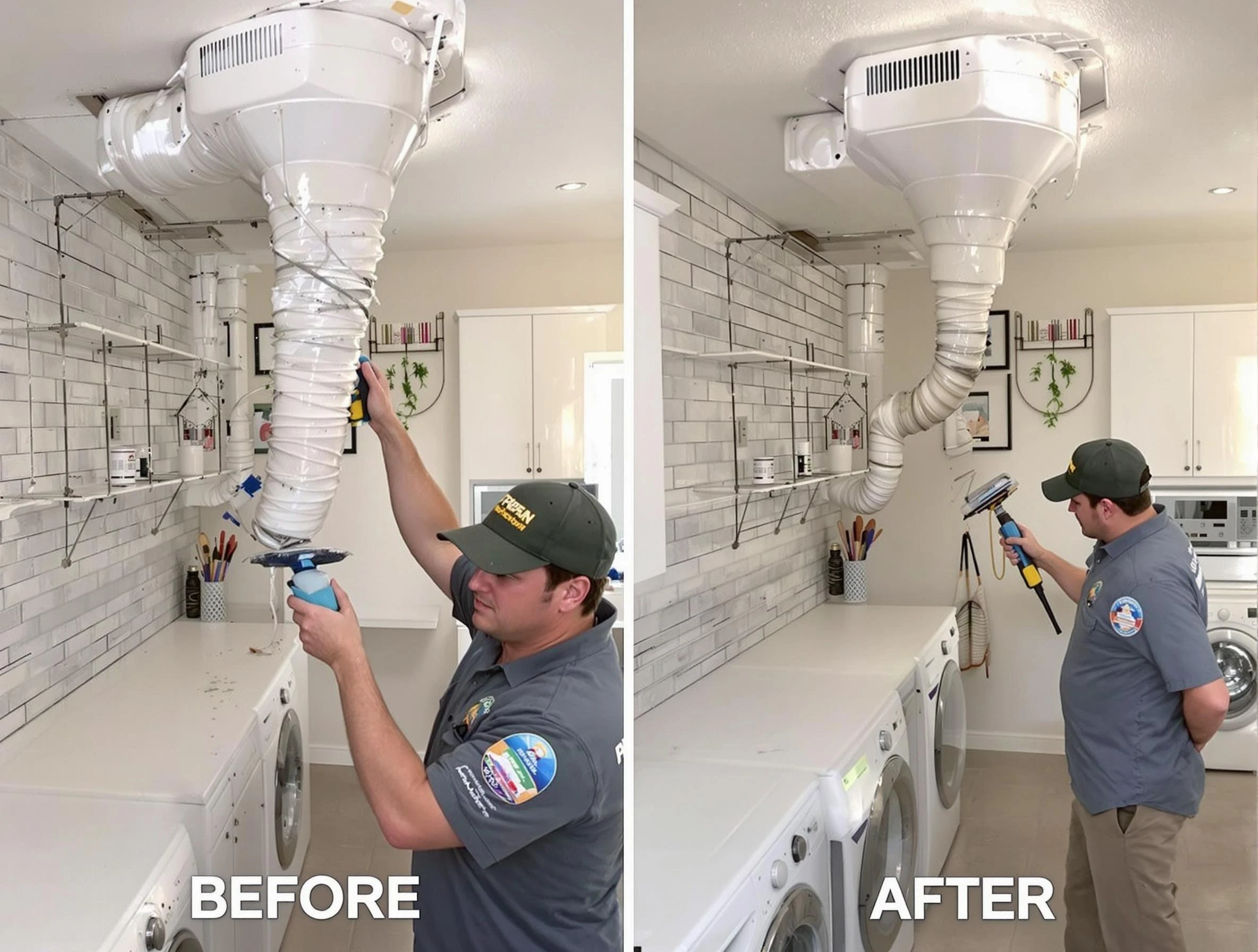 Professional dryer exhaust vent cleaning by McKeesport Dryer Vent Cleaning in McKeesport